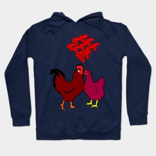 Heart, Hen and Roster Hoodie